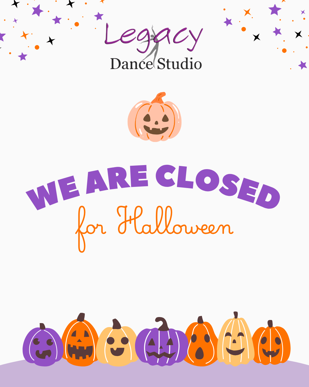 Purple Playful Closed Halloween Flyer